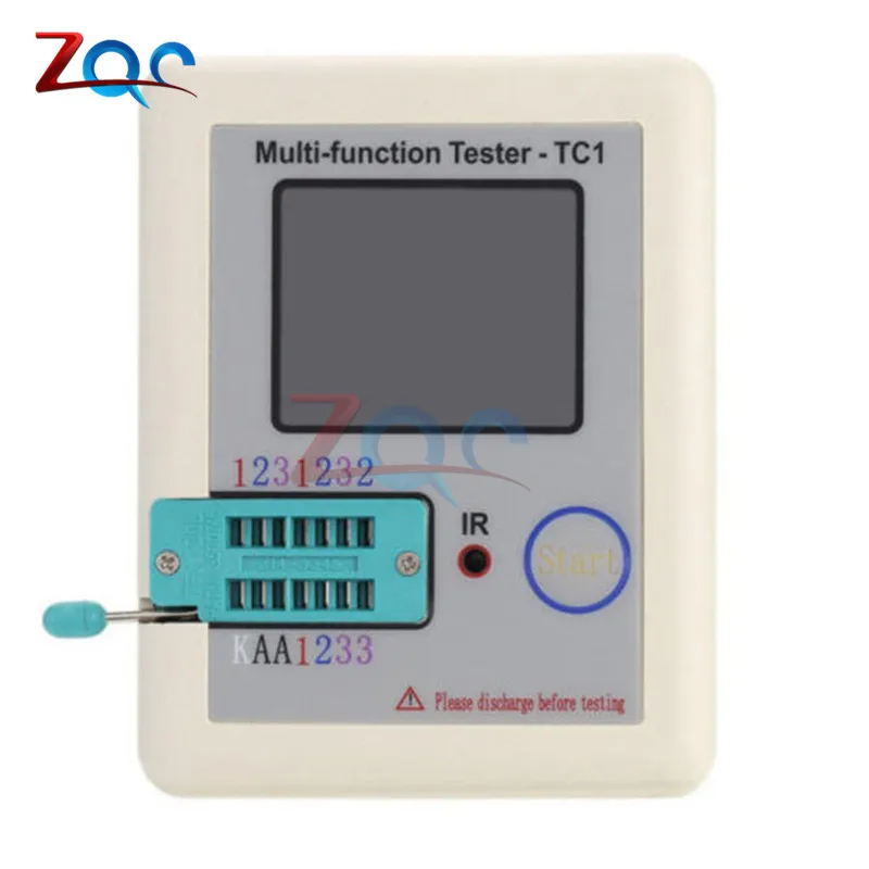 LCR-TC1 1.8 "Tft Lcd-scherm Multi-Meter Transistor Tester Diode Triode Condensator Weerstand Test Meter Esr Lcr Npn pnp Mosfet Cod
