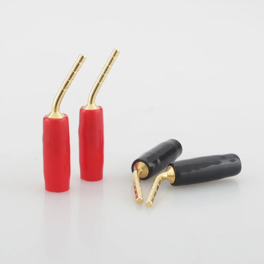 

8x Gold-plated Amp Speaker Cable Wire Pin Plug Connector