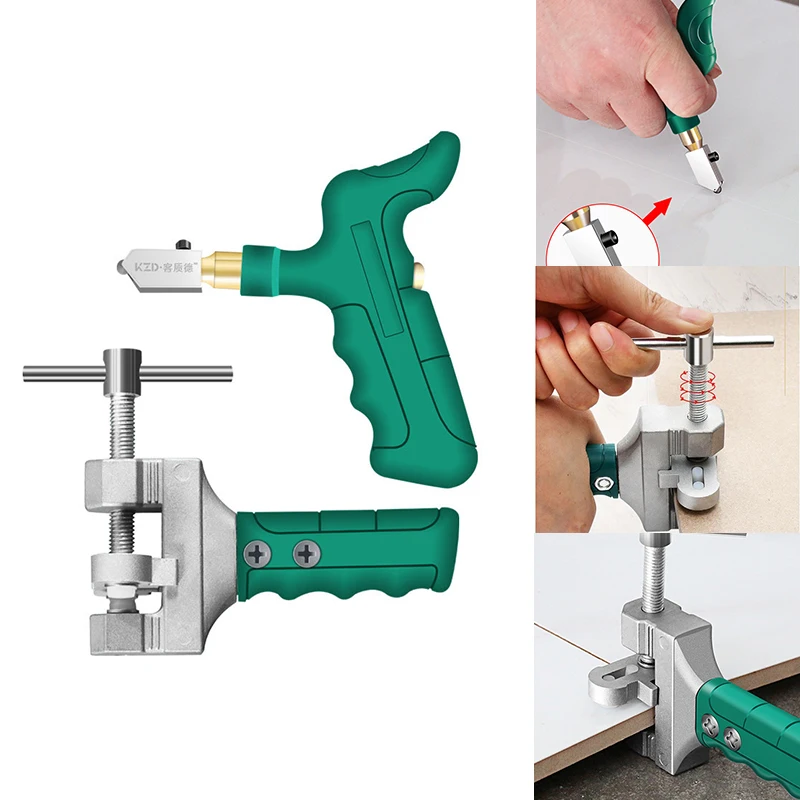 Portable Professional Glass Cutter Set High-Strength Glass Cutter Tile Handheld Home Tile Cutter Diamond Cutting Hand Tools