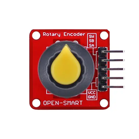 OPEN-SMART EC11 Rotary Encoder Module 360 Degree Incremental Pulse Potentiometer Volume Control Knob with Button for Arduino