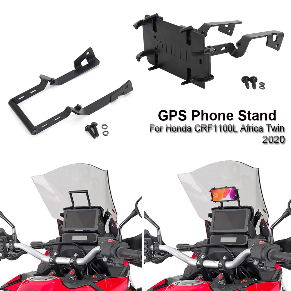 

2020 NEW Motorcycle Accessories Bracket GPS Board Bracket Mobile Phone Holder USB For HONDA CRF1100L Africa Twin CRF 1100 L