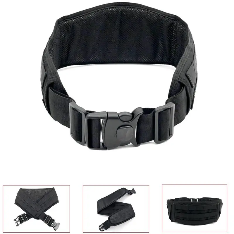 Military outdoor combat air gun color bullet MOLLE with waist protection patrol belt nylon tactical protective belt