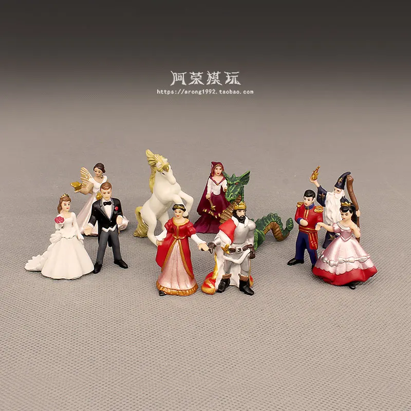 Miniatures Decoration European Medieval Ancient Roman Castle Pope King Princess Movie Action Figure Model Figurine Children Toys