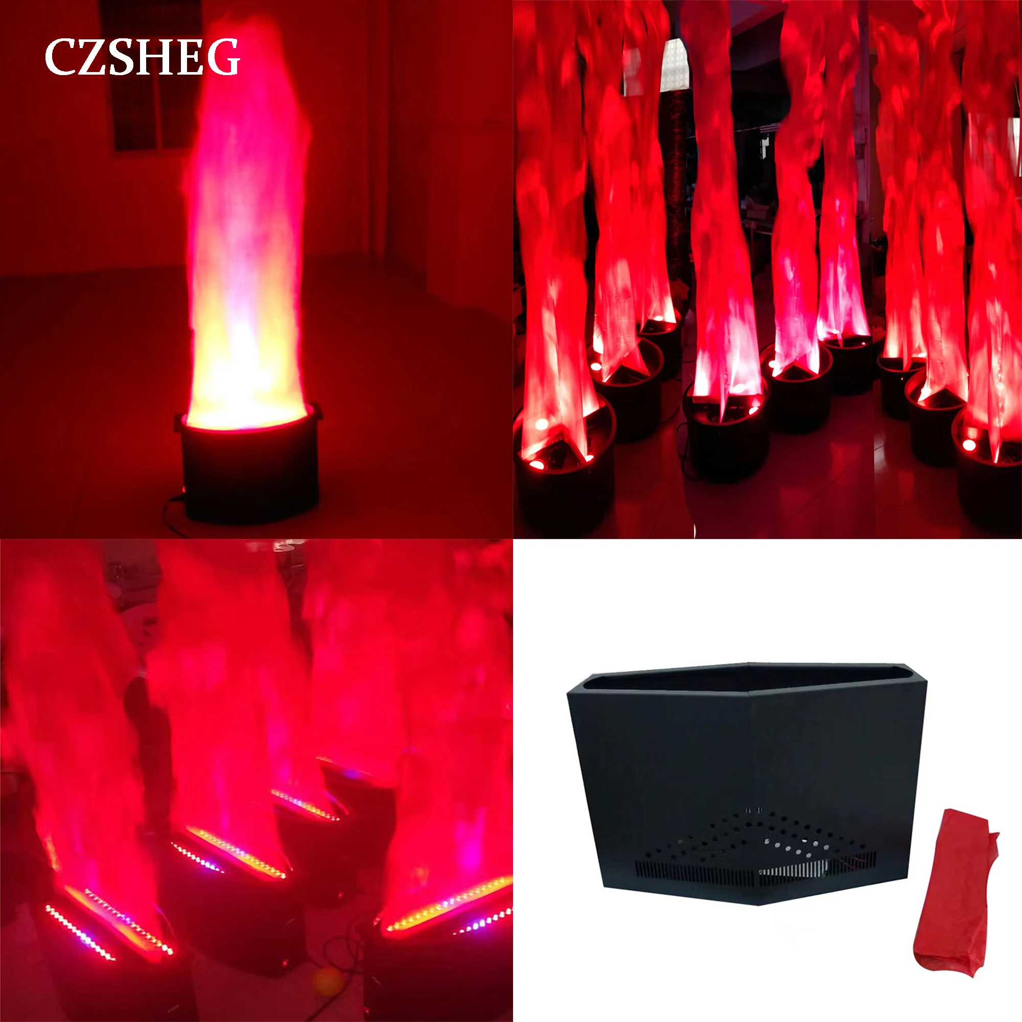 Stage simulation flame light projector stage effect 1.5-2M sprayer LED Halloween Christmas stage performance