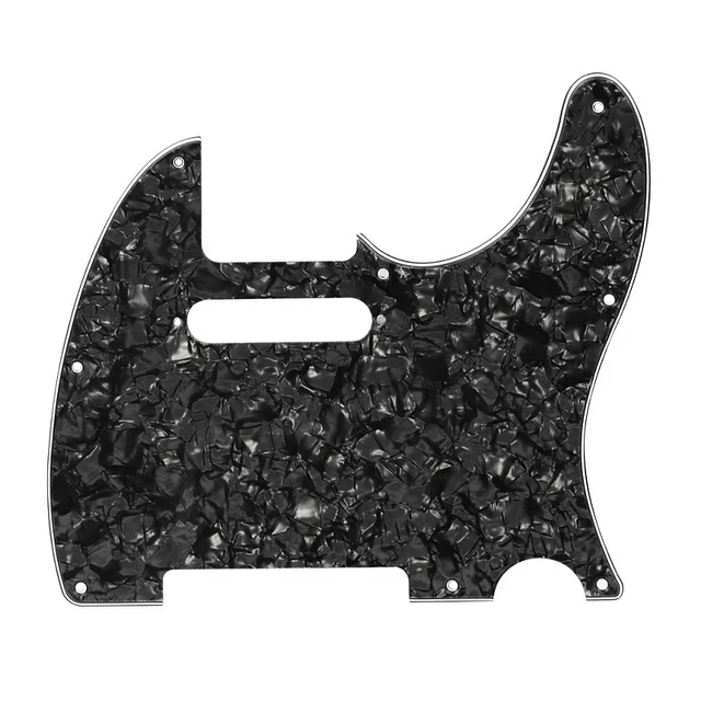 Ohello Telecaster 8 Hole Tele Pickguard Black Pearl Scratch Plate for American/Mexican Standard Guitar