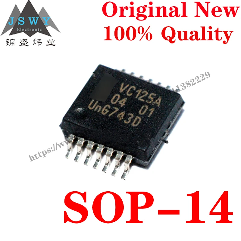 10~50 PCS 74LVC125ADB SOP-14 Semiconductor Logic IC Buffer and Line Driver IC Chip with for module arduino Free Shipping 74LVC12