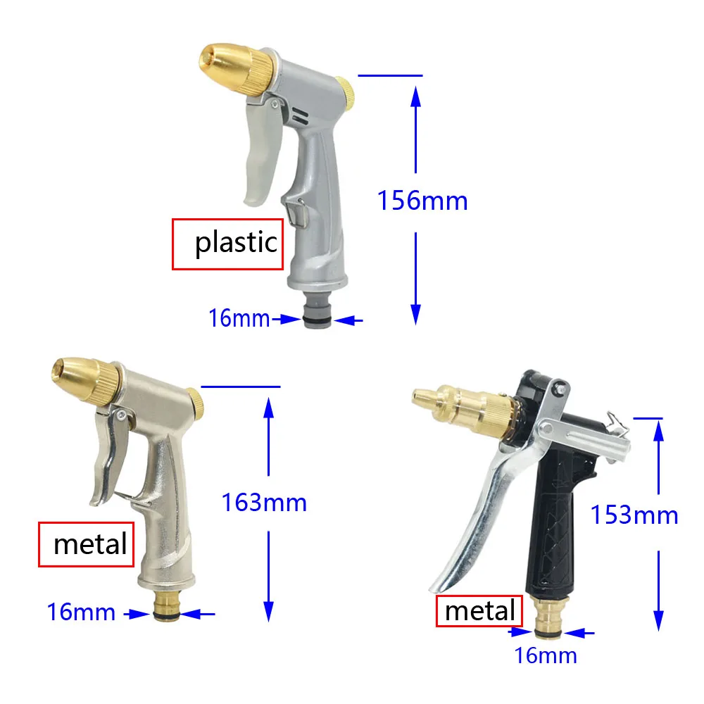 Pistolet na wodę pod wysokim ciśnieniem myjnia samochodowa Jet nawadnianie ogrodu dysza podlewania zraszacz urządzenia do oczyszczania 1 sztuk