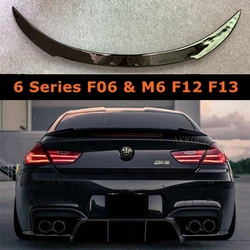 For BMW 6 Series F06 & M6 F12 F13 Carbon Fiber Rear Trunk Spoiler Tail Wing 640i 640d 650i 2011 - 2017 Car Styling Rear Wings