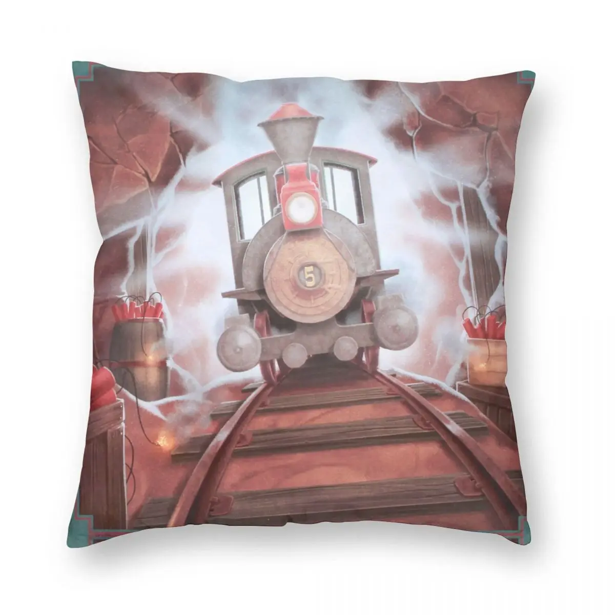 Big Thunder Mountain Square Pillowcase Polyester Linen Velvet Printed Zip Decor Throw Pillow Case Sofa Cushion Cover