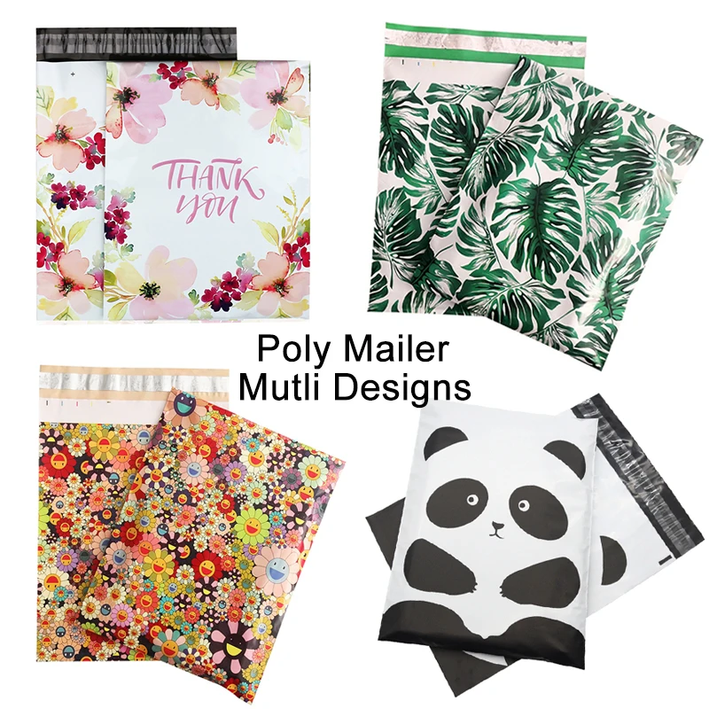 10PCS Print Poly Mailer Cloth Packaging Envelopes Self Seal Clothes Mailing bag  courier shipping envelopes