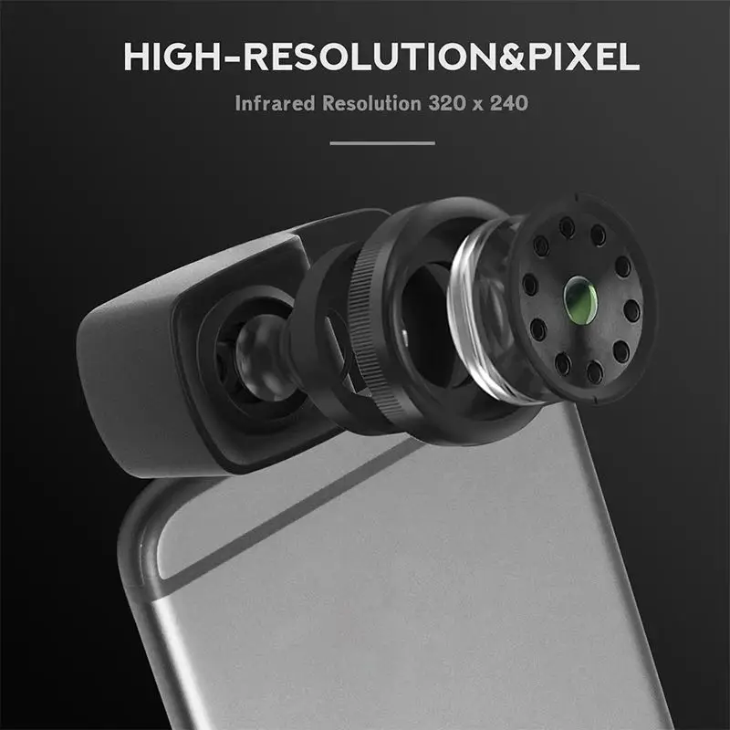 HT-201กล้องความร้อน USB โทรศัพท์มือถือความร้อนอินฟราเรด Imager สำหรับโทรศัพท์ Android Type-C -20 ℃ ถึง300 ℃ ความละเอียด320x240