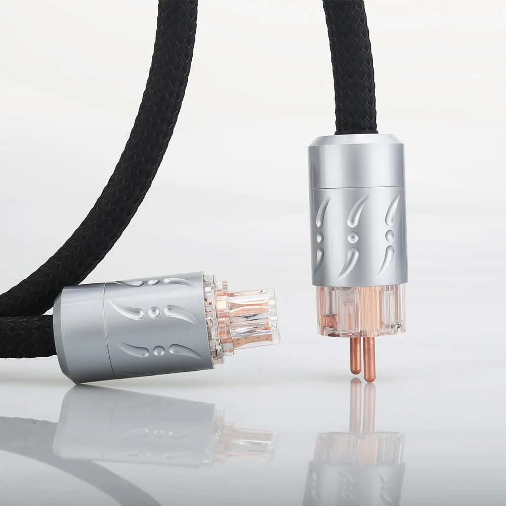 คุณภาพสูง Viborg VP1501 EU Audiophile Schuko สายไฟ IEC 100% ทองแดงบริสุทธิ์