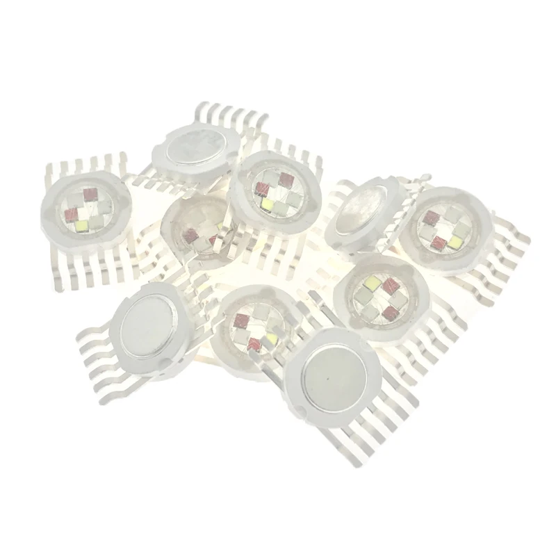 5-50 adet 3W-18W RGB RGBW RGBWW RGBWY RGBWYV yüksek güç LED çip 4/ 6 / 8 /10/12 pin kalıplama LED sahne renkli ışık kaynağı boncuk