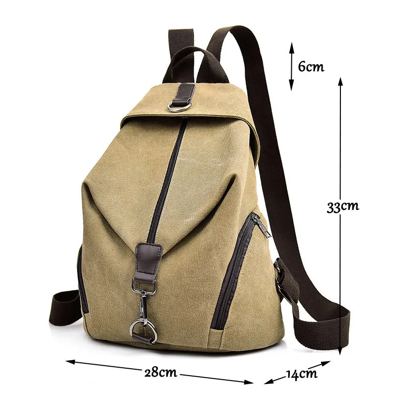 women canvas Backpack for Teenage Girls Mochila Feminina Women Backpacks Female Solid Nylon Casual Travel Bagpack Sac A Dos