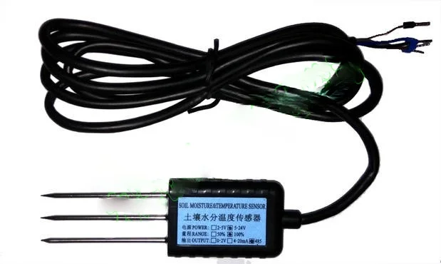 Sensor de temperatura de humedad del suelo, Sensor de temperatura y humedad del suelo, rango 0-50%,0-100%