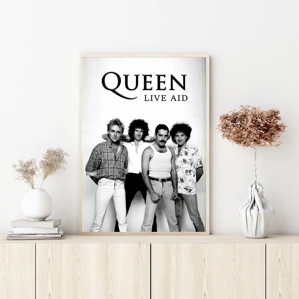 Queen Band Music Star Poster Prints Art Canvas Painting Wall Pictures Living Room Home Decor ( No Frame )