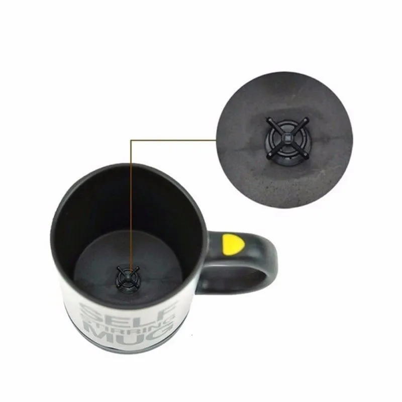 Self Stirring Mug Mixer Mini Electric Blender Portable Coffee Tea Cup  Stainless Steel Automatic Lazy Mixing Auto Stirring Mug