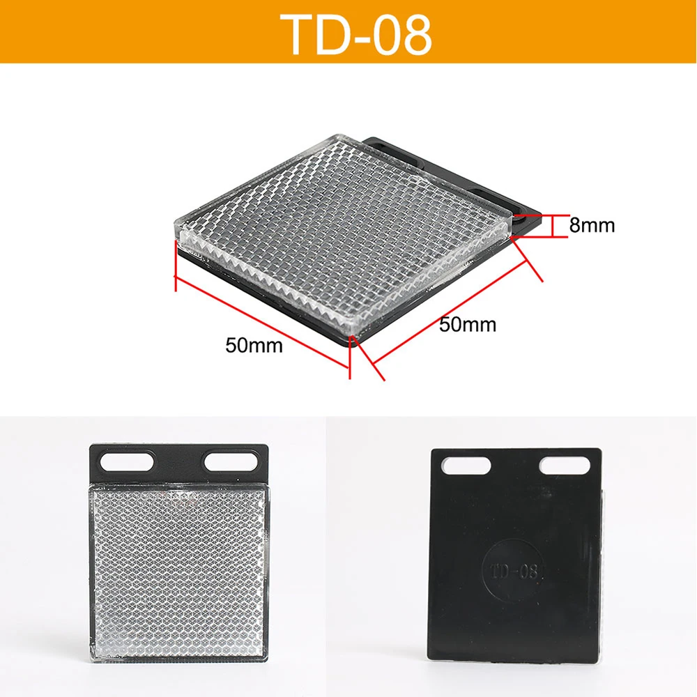 TD-02 TD-05 TD-09 TD-08  E39-R1 Relective Mirror Plate For Retro Reflector Photo Switch Cloweit