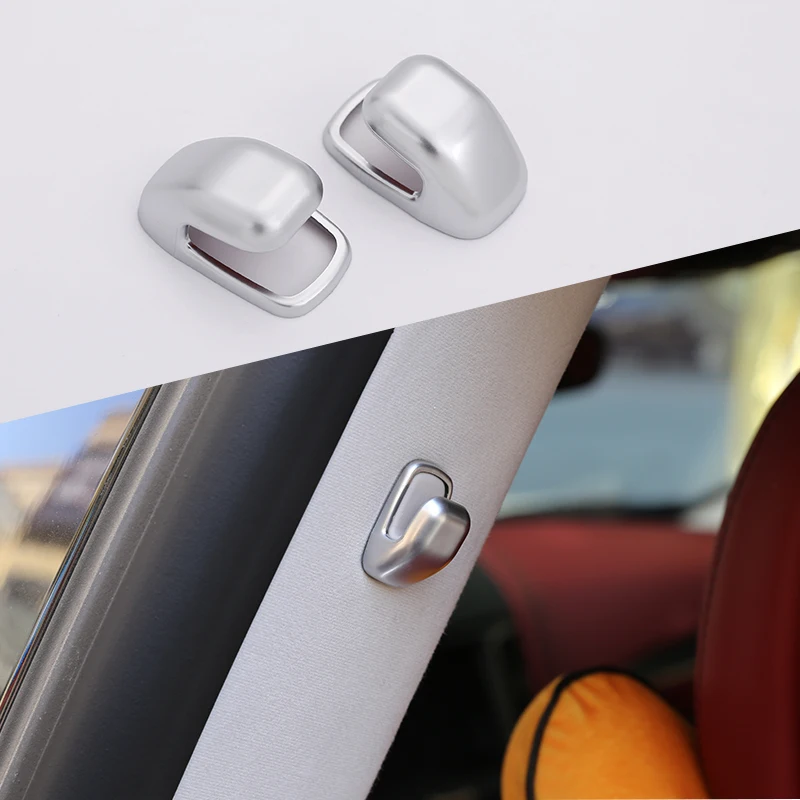 

2 Pcs ABS Chrome for Maserati Levante Interior Window B Pillar Hook Trim Cover Stickers Car Modification Accessories
