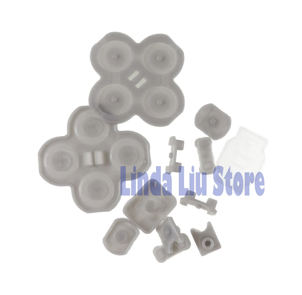 1 세트 전도성 고무 D 패드 교체 버튼 NS 스위치 용 풀 세트 왼쪽 오른쪽 고무 패드 수리 부품