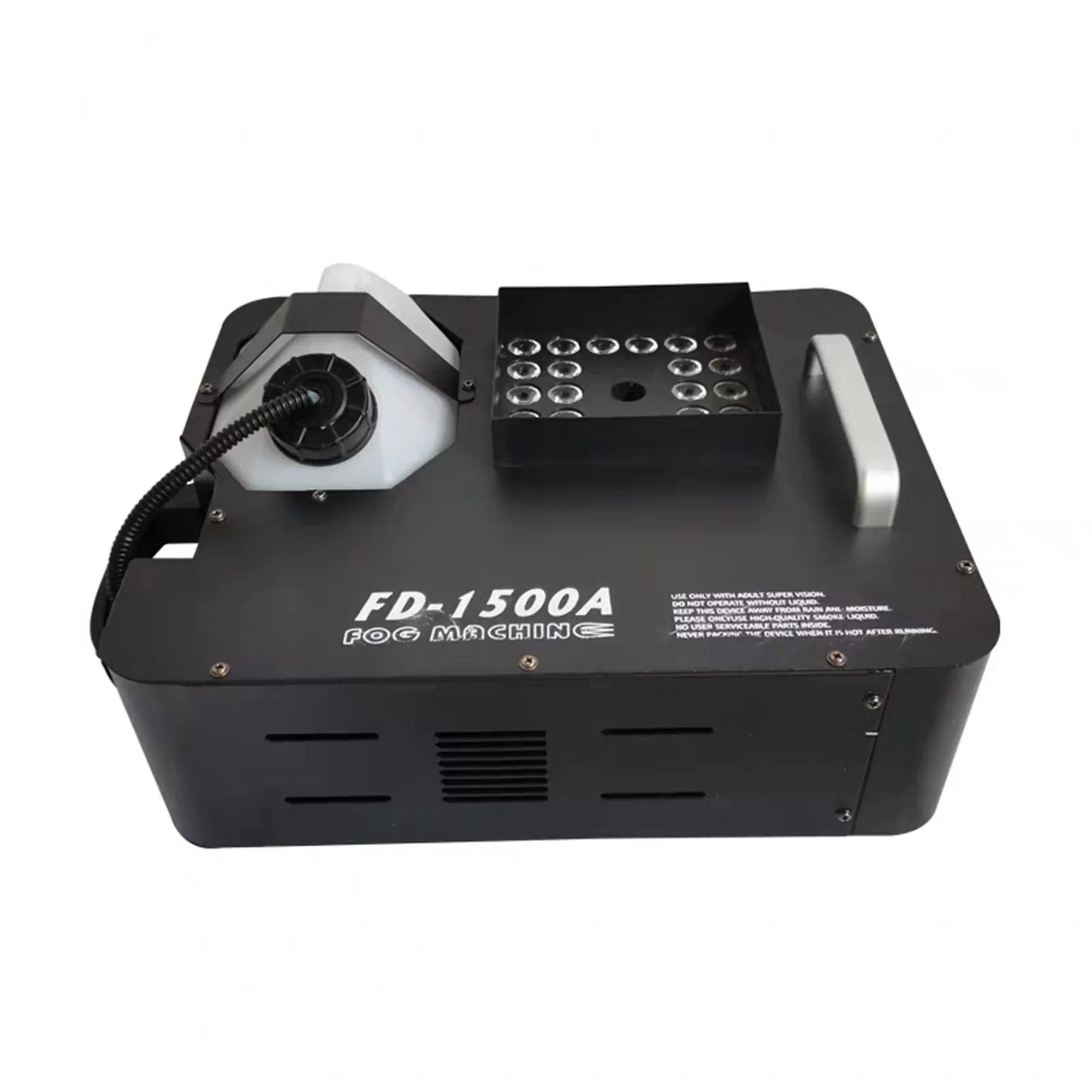 Hoge Kwaliteit 1500W Dmx Led Fog Machine Pyro Verticale Rookmachine Met Afstandsbediening/Professionele Fogger 24X3W Rgb 3IN1 Kleur