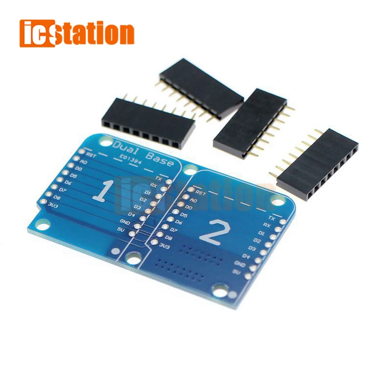 Dual Base Uitbreidingskaart Voor Wemos D1 Mini Nodemcu ESP8266