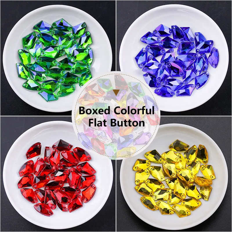 High quality Rivoli sewing rhinestone crystal AB K9 glass flat back multi-color sewing stone for DIY handmade bags for clothing