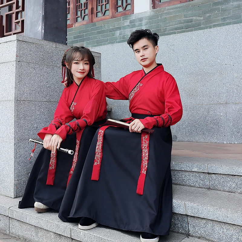 Hanfu Han element para hombre y mujer, ropa de clase china, fotos diarias de graduación, ropa de rendimiento de Artes Marciales antiguas