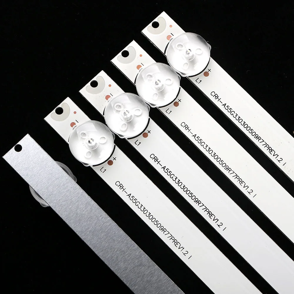 10/20PCS LED striscia a LED Skyworth CRH-A55G330300509R/L77PREV1.2 5835-W55000-RP10 55F5 55M75 55G3 55G2A 55M7S 55M1