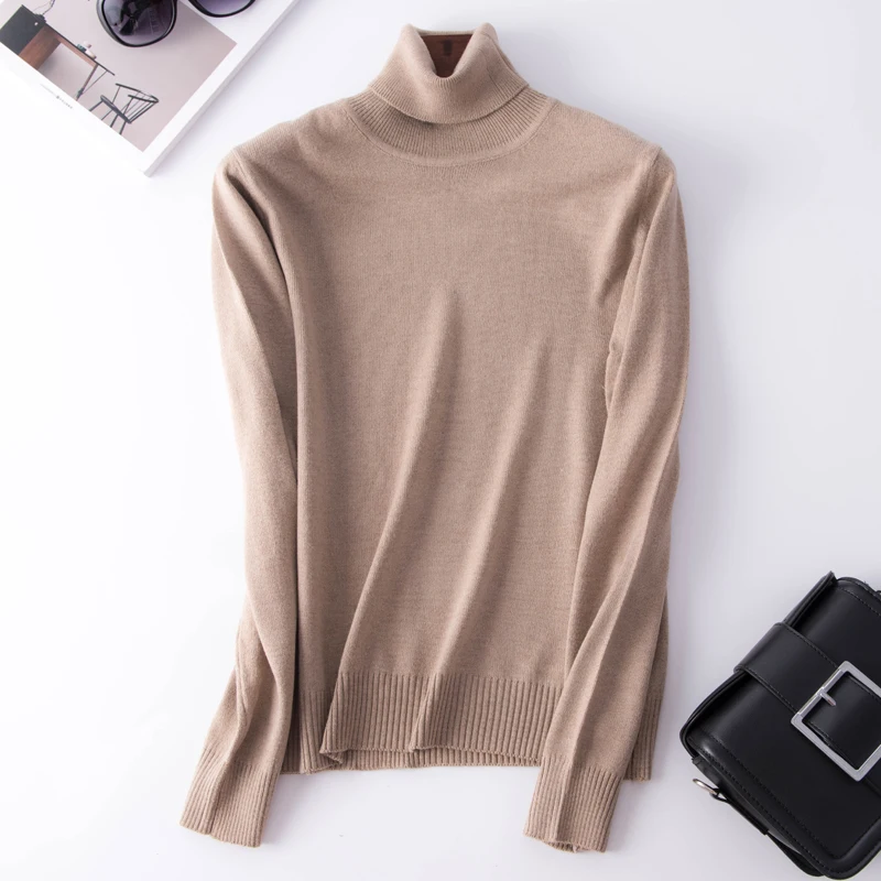 2020Autumn and Winter New Cashmere Sweater Woman Sweaters Turtleneck Sweater Loose Sweater Ladies Pullover Sweater Women Sweater