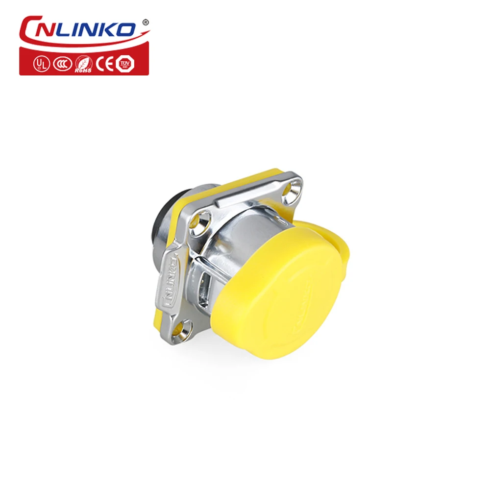 CNLINKO Industrial M24 PBT Plastic Adapters RJ45 Panel Mount Socket Signal Connector Ethernet Connectors+Waterproof Cap