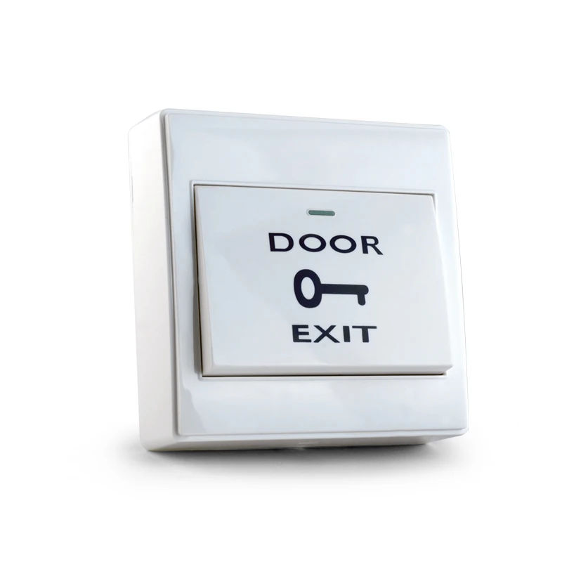 Waterproof Door Exit Button Release Switch NO/NC/COM Output Emergency Push Button Fireproof Plastic for Access Control System