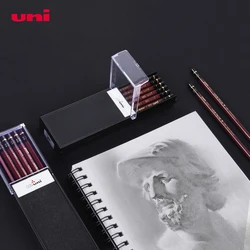 Uni Mitsubishi Hi-Uni Sketch Wood Pencil Professional High Quality Writing And Drawing Pencils 12pcs Pack For Each Box