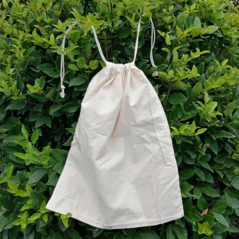 10x Environmental Protection Storage Bag Drawstring Dustproof bag Cotton Canvas 3sizes