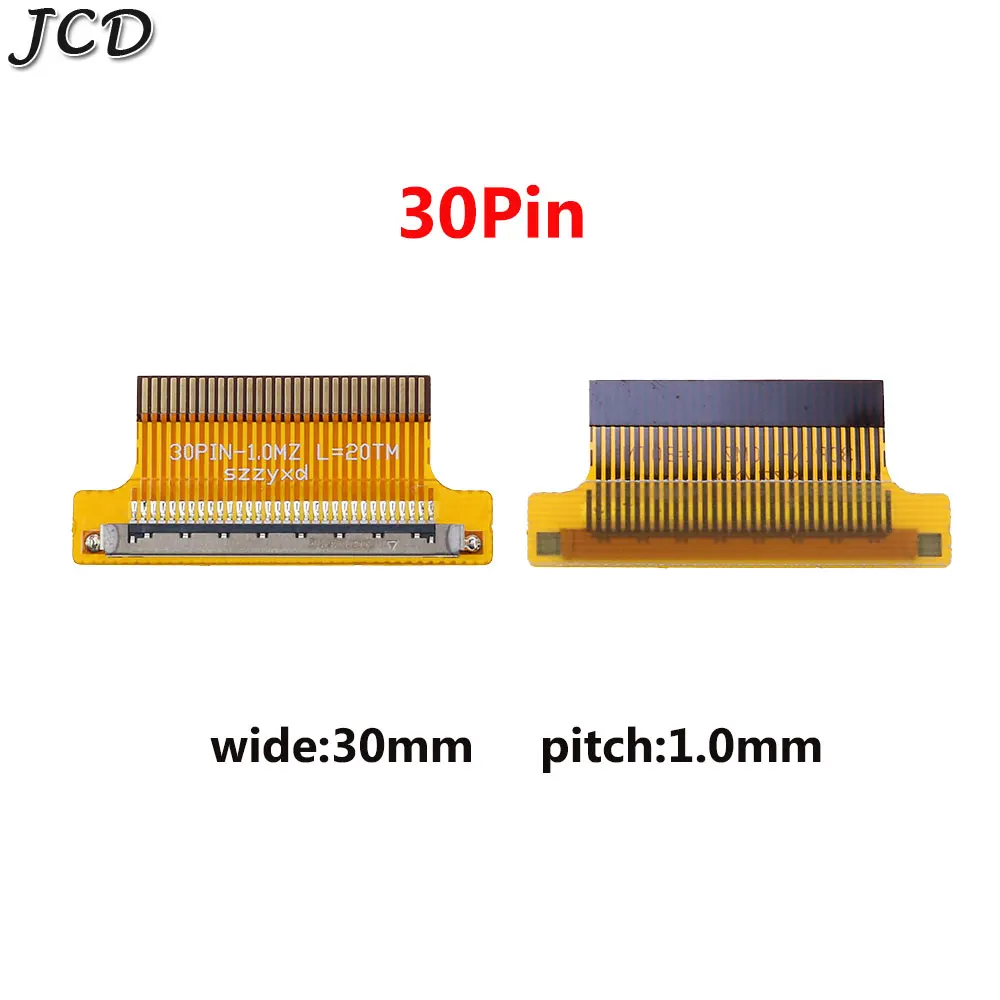 JCD 1pcs LVDS LCD screen Flexible flat cable Adapter board 30pin 51pin pitch 1.0mm 0.5mm FPC flat cable EDP Adapter Board