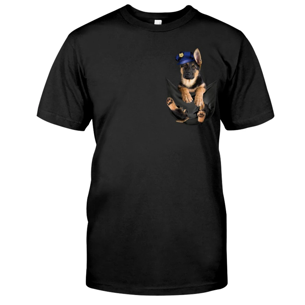 CLOOCL Cotton T-Shirts Fashion Bull Terrier Pocket Printed Shirt Men for Women Shirts Tops Funny Cotton Black Tees Drop Shipping
