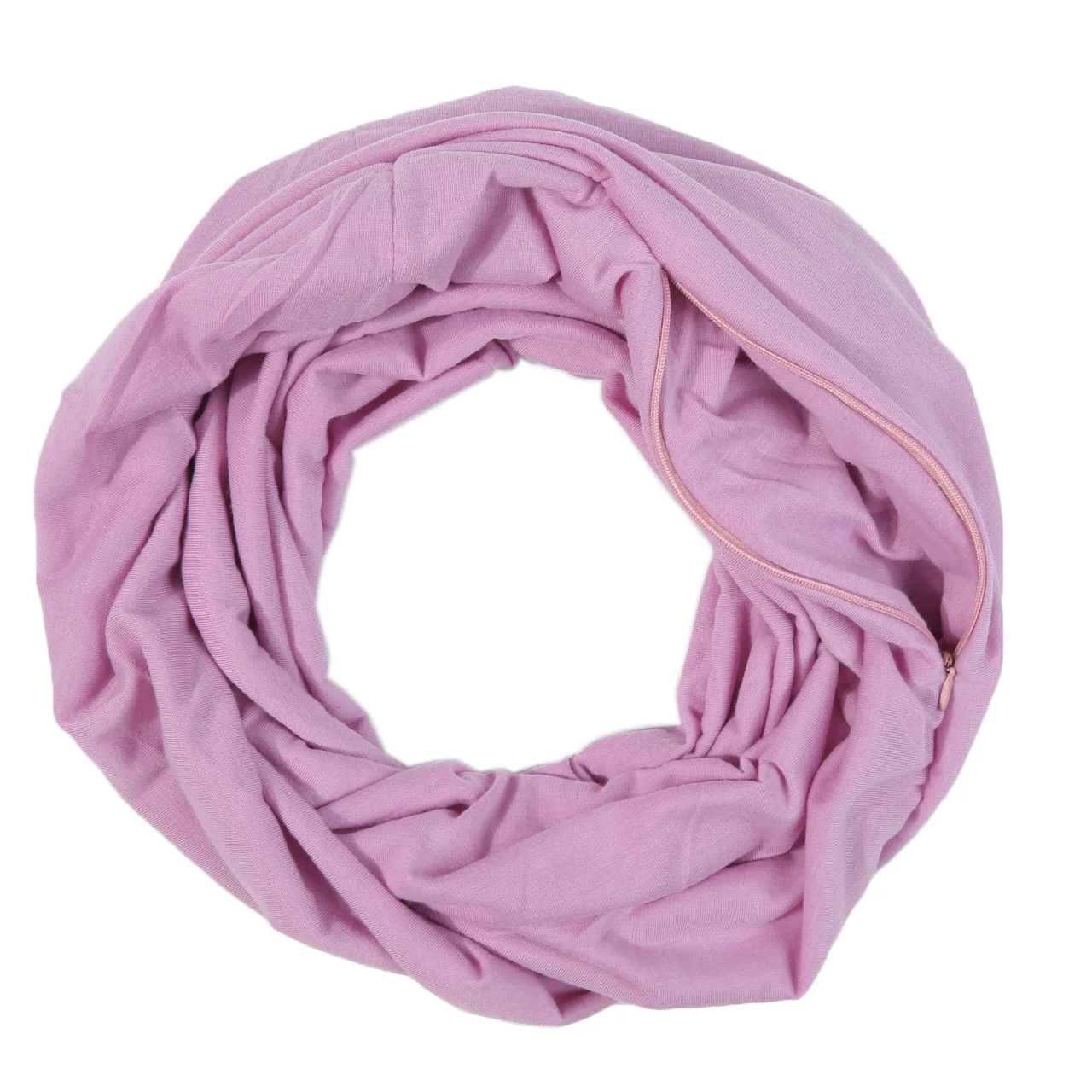 Stylish Infinity Knit Snood Scarf Unisex Plain Solid Jersey Neckwarmer Circle Loop Shawl Arab Dubai Head Wrap