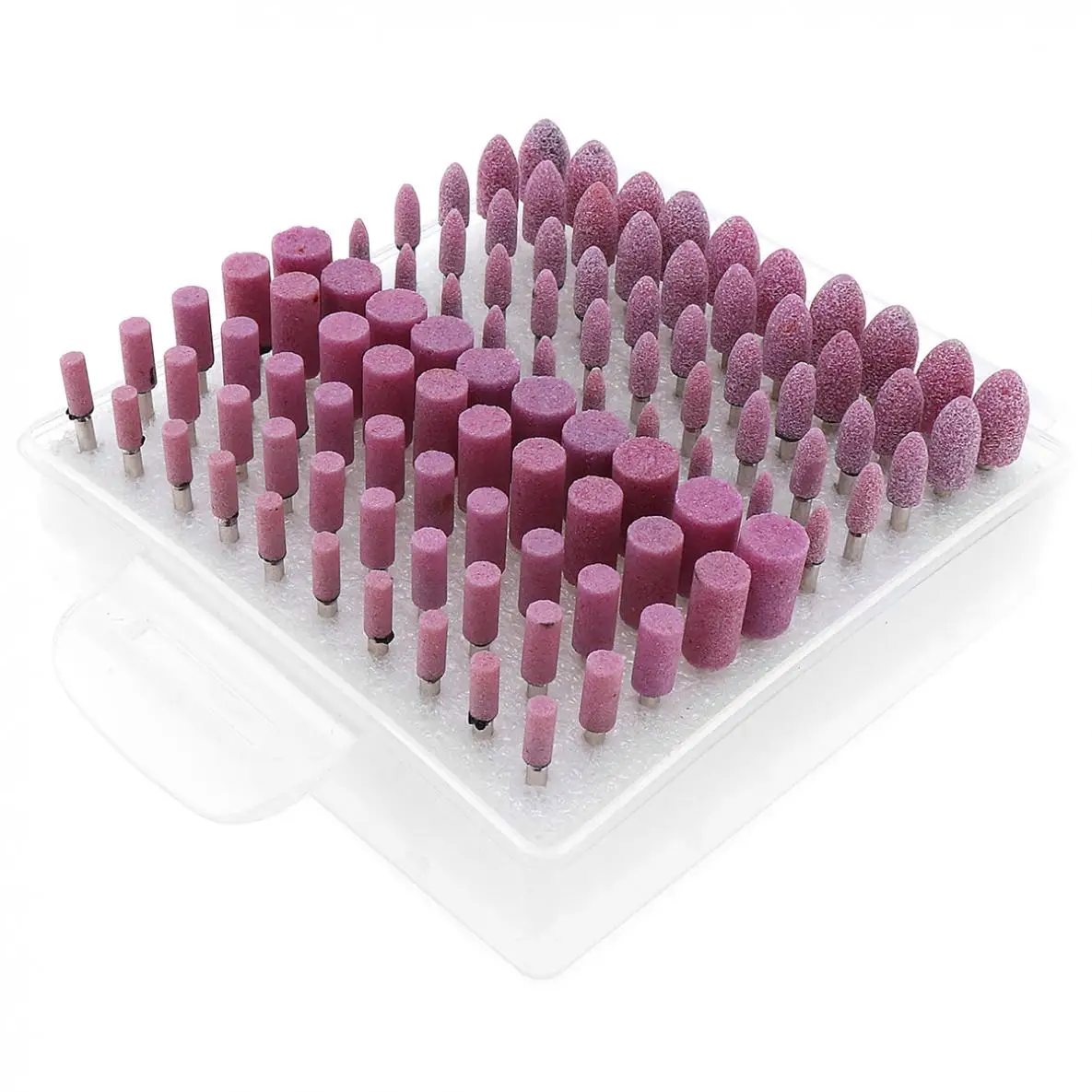 100 pz 4-10mm 80 grana ceramica testa di macinazione punti di pietra abrasiva accessorio di rettifica elettrica per utensile rotante nuovo