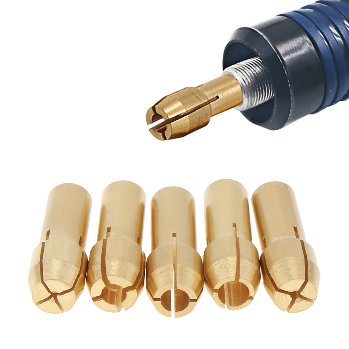 5 pezzi Mini trapano Chuck s adattatore pinze mandrino rapido per Mini utensili cartella trapano rame trapano tappo rame 1.0 1.6 2.4 3.0 3.2mm