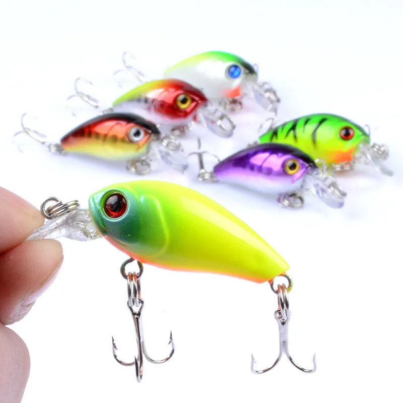 East Rain Suspension Bait Freshwater Saltwater Fishing Lure 4.5cm 4g 3pcs SP Crank Artificial Hard Bait