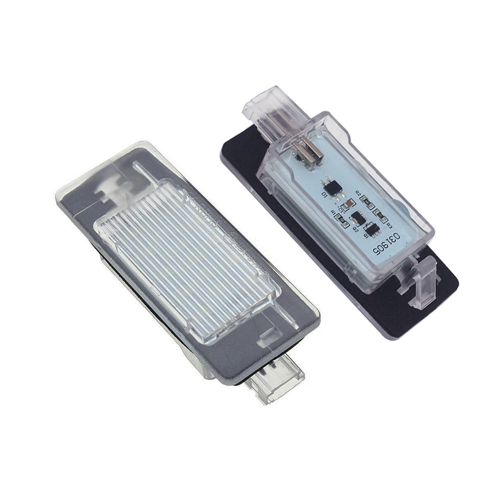 2Pcs Error Free White LED License Plate Light Number Plate Lamp For Opel Vectra C Estate 2002 2003 2004 2005 2006 2007 2008