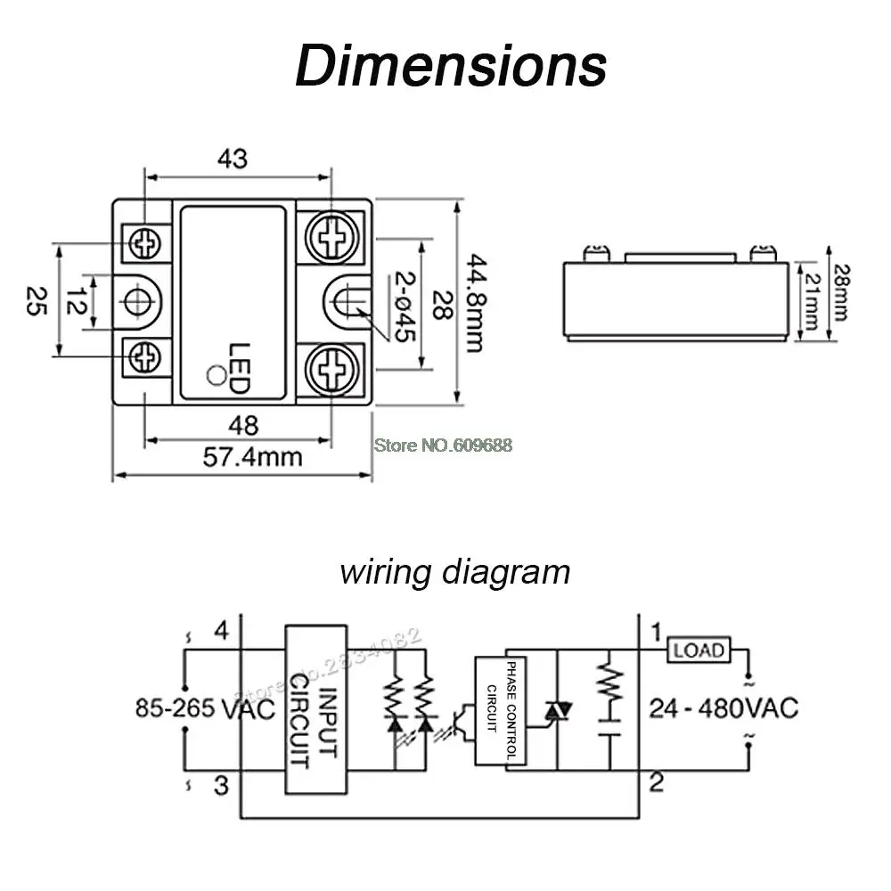 10A 20A 40A 25A Solid State Relays 220V AC 70-280VAC to 24-480VAC AC-AC Module Switch 50A 60A 80A 120A 150A AASSR MGR-1 Relays