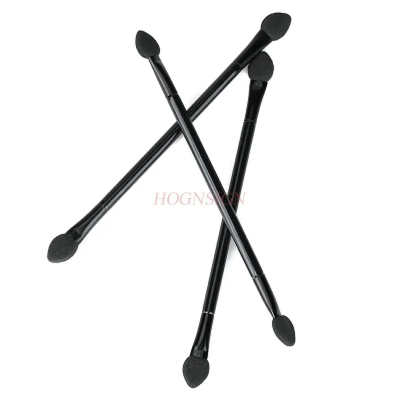 20 sztuk bardzo długich podwójnych pędzli do cieni do powiek w kształcie serca Gąbka do cieni do powiek w sztyfcie Pędzel do makijażu oczu Przenośny długopis do cieni do powiek Wyprzedaż