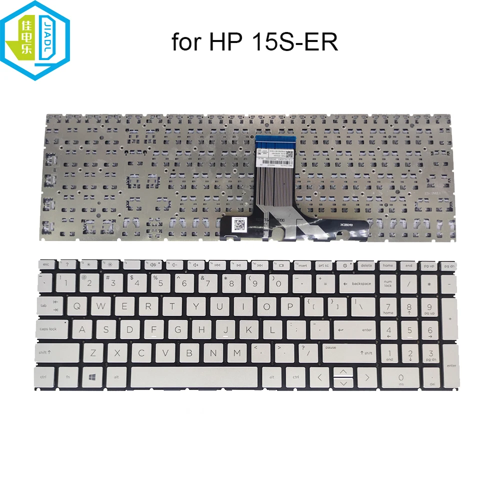 Inglês Teclado Substituição para hp Pavilion Prata M46255001 Hpm19n8 6037b0214801 15-er 15t-er Teclado de Computador us