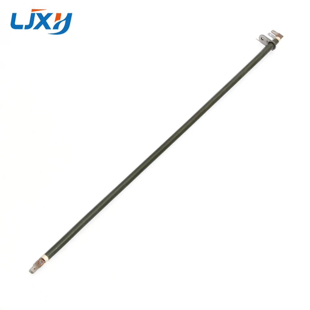 LJXH 2 PCS 440/450/480/500mm Green Heating Element with Round Metal Sheet for Electric Oven Electric Heat Tube by Annealing