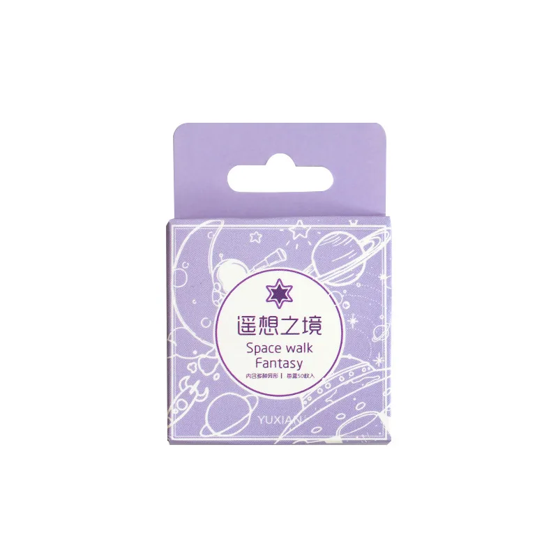 Pegatinas de encaje blanco transparente, calcomanías decorativas Kawaii, planificador, álbum de recortes, papelería, diario japonés, 50 unids/lote