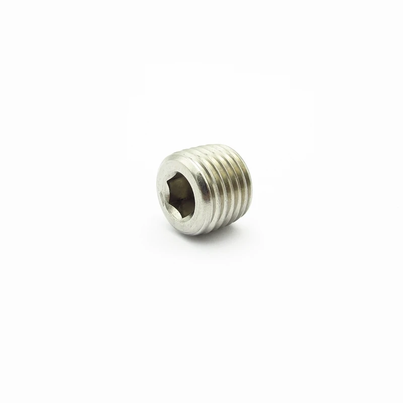 1/8 "1/4" 3/8 "1/2" 3/4 "1" NPT ذكر الموضوع 304 سداسية من الفولاذ المقاوم للصدأ المقبس نهاية غطاء التوصيل وصلة أنابيب موصل موصل مقرنة