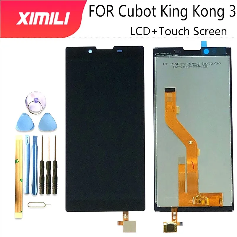 New Original 5.5 inch For Cubot King Kong 3 LCD Display + Touch Screen Digitizer Assemly For Cubot Kingkong 3 Repair Parts+Tools