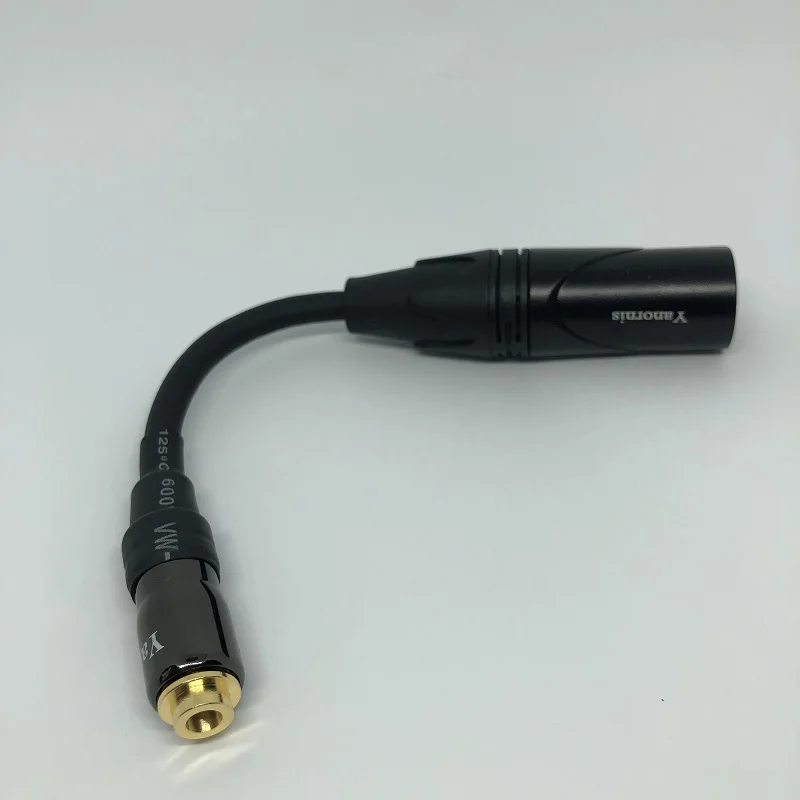 HIFI męski 4-pinowy bilans XLR do 3.5mm 2.5mm 6.35mm 4.4mm żeński kabel Audio DAC Stage 4 rdzeń XLR Adapter słuchawek kabel