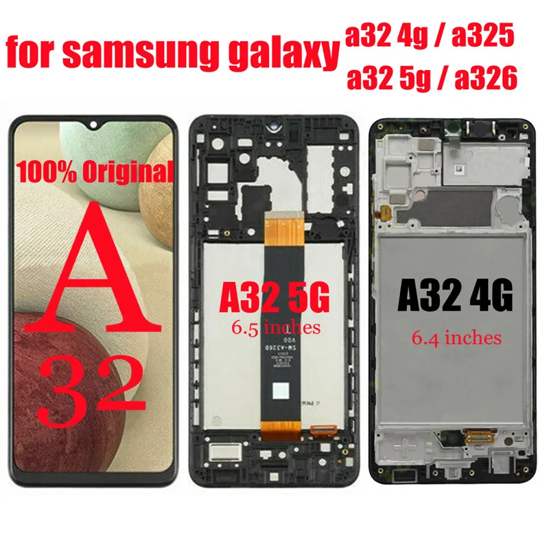 

Для samsung Galaxy a32 5g a326 SM-A326B a326ds tela de toque для samsung Galaxy a32 4g a325 a325f LCD Замена